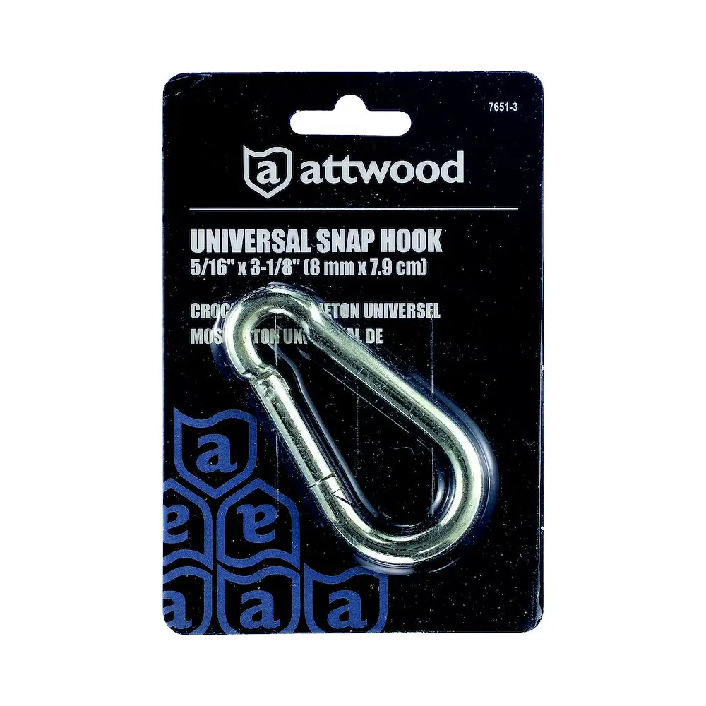 Spring Loaded Carabiner - Oval - 5/16" Diam - 3-1/8" Length - Max Cap 700 lbs - ATT7651-3